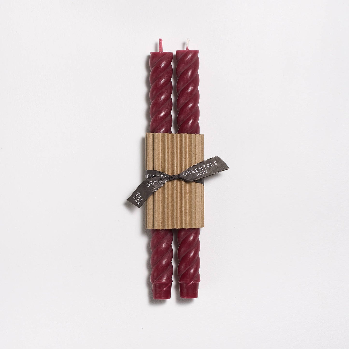 10" Rope Taper Candles: Blush