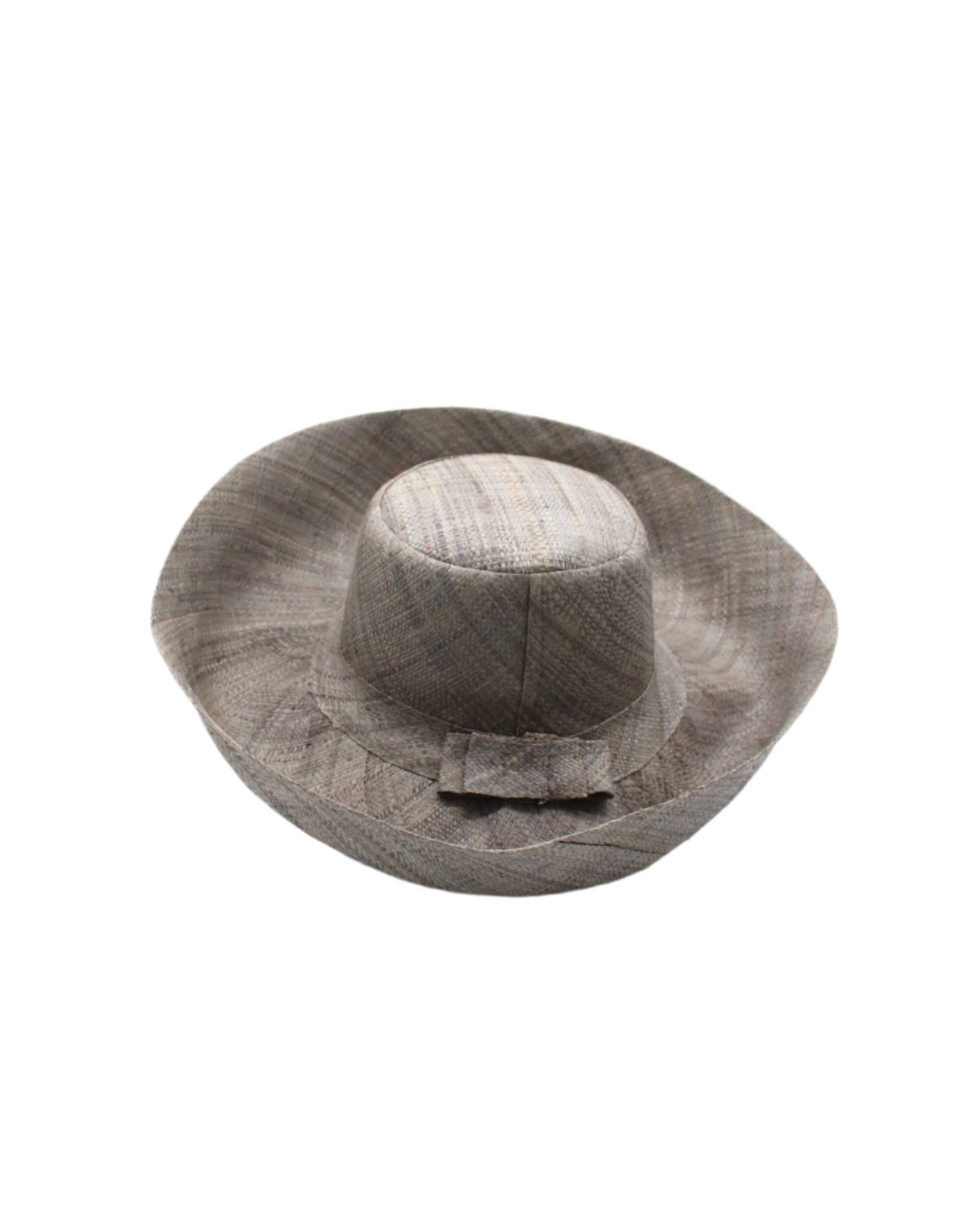 Monica 5" & 7" Wide Brim Solid Color Packable Raffia Straw Sun Hats: Espresso / 7 Inch