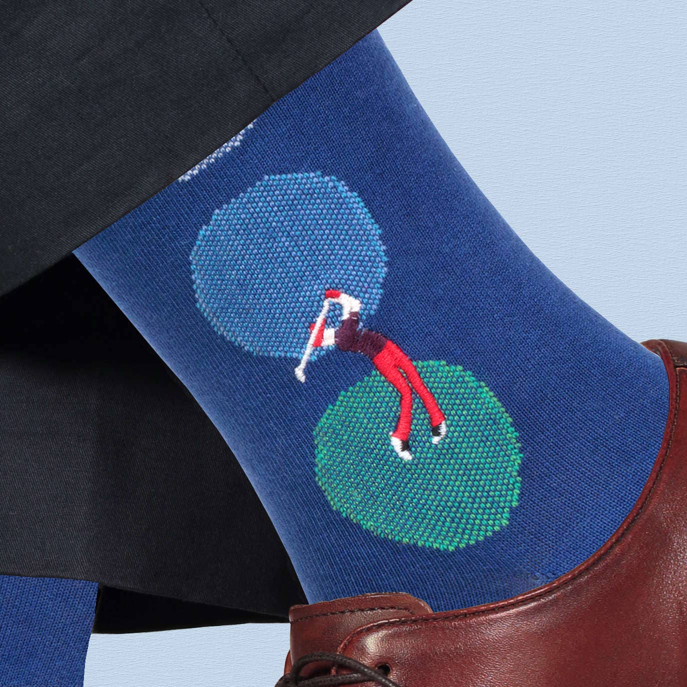 Men’s Golf Themed Pima Cotton Socks - “Golf Clap”