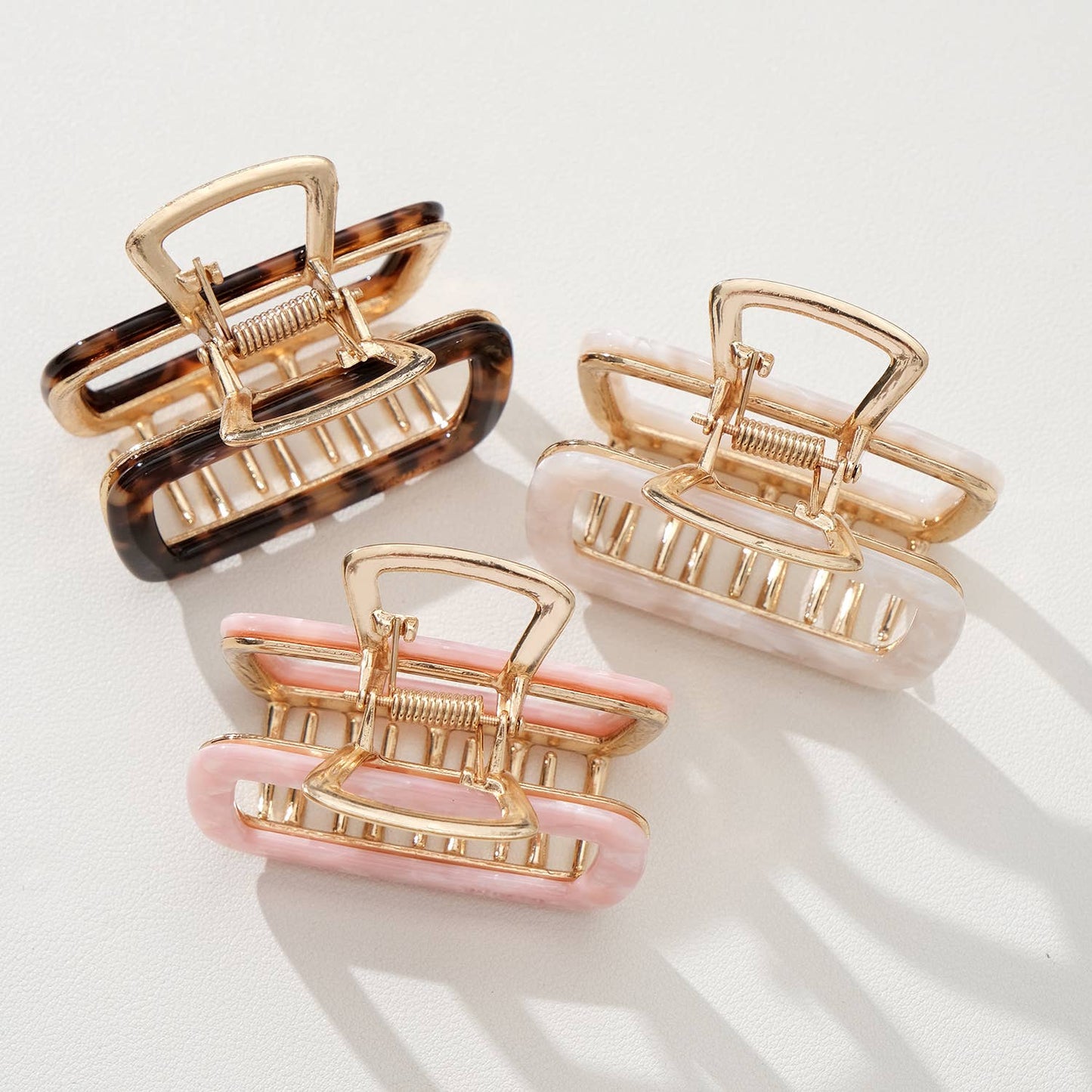 Harlow Core Rectangle Metal Claw Clip - Medium/Large: Assorted