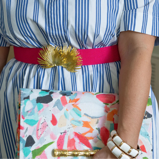 Pink Interchangeable Stretch Belt Band – Flexible & Stylish: Pink / L