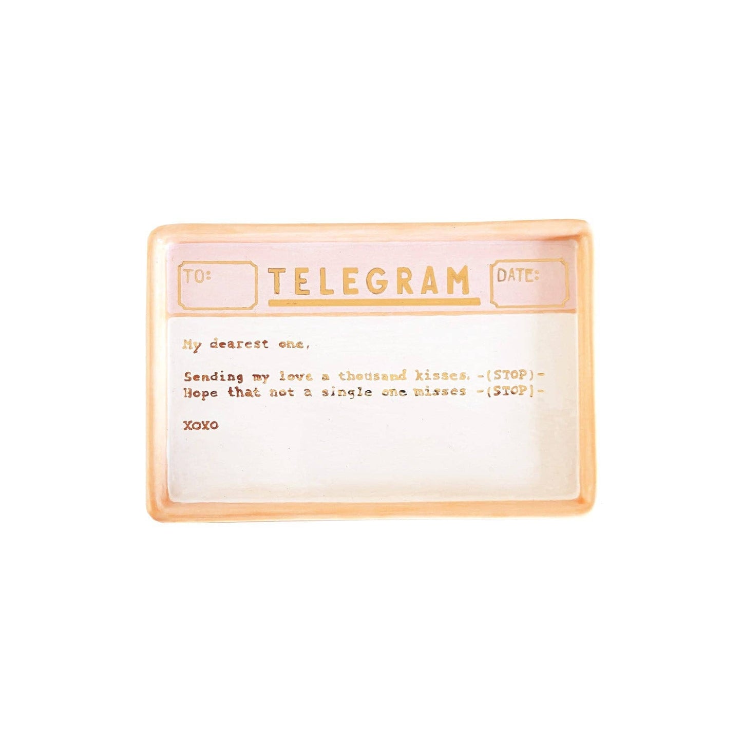 Love Letters Trays: Pink and Coral / Letter