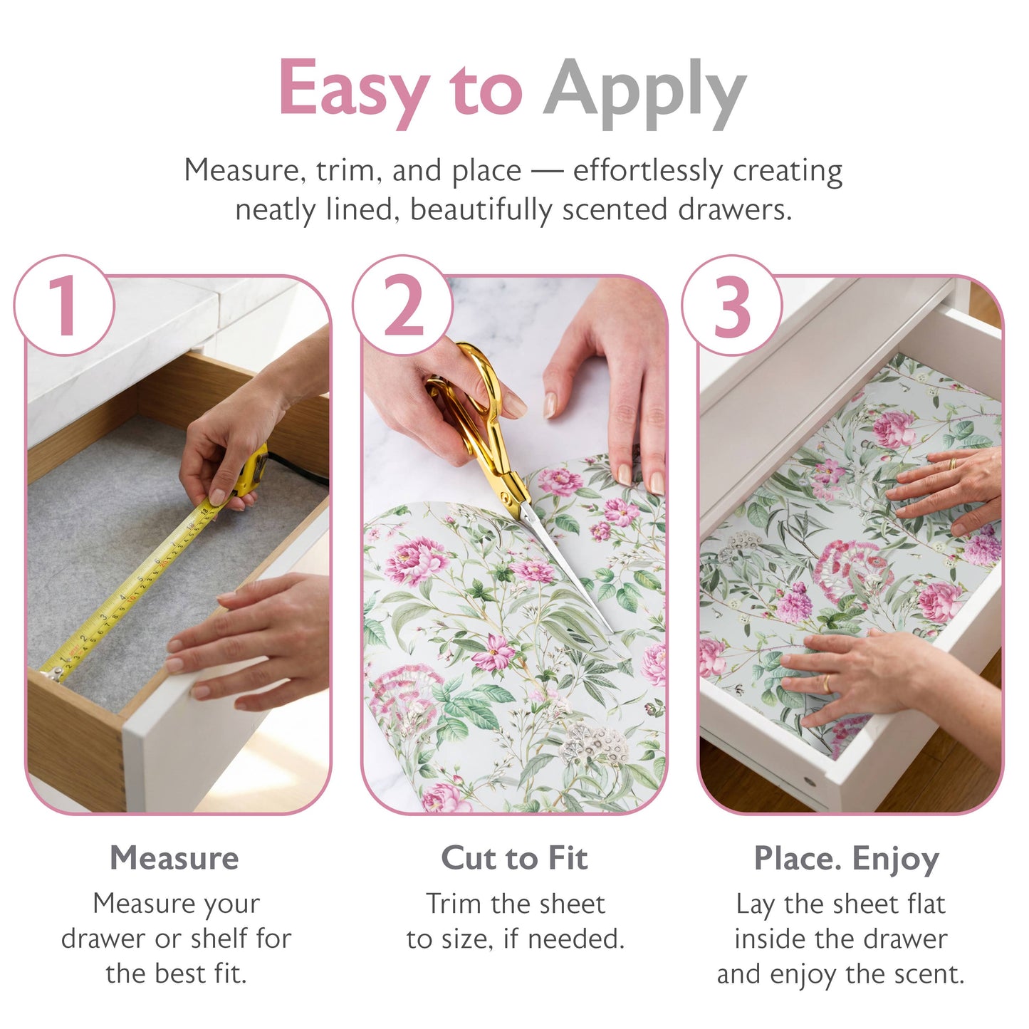 Scented Drawer Liners - Garden Reverie (6 Sheets)
