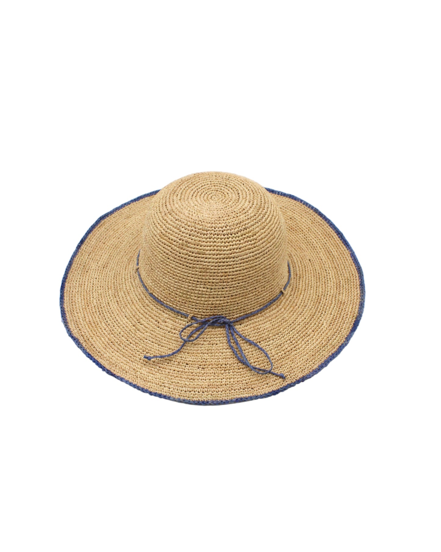 Rachel 4" Brim Crochet Straw Sun Hats with Colored Edge: Saffron