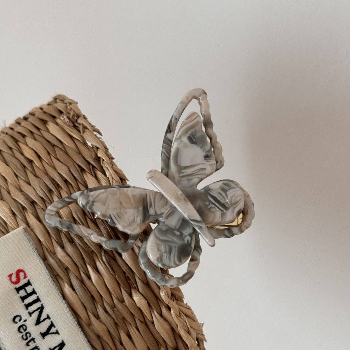 Elegant Iridescent Butterfly Acetate Hair Clip DP25E872: C4