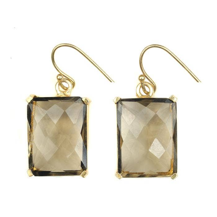 Pandora Earring - (11 Gemstone Options): Peridot Quartz