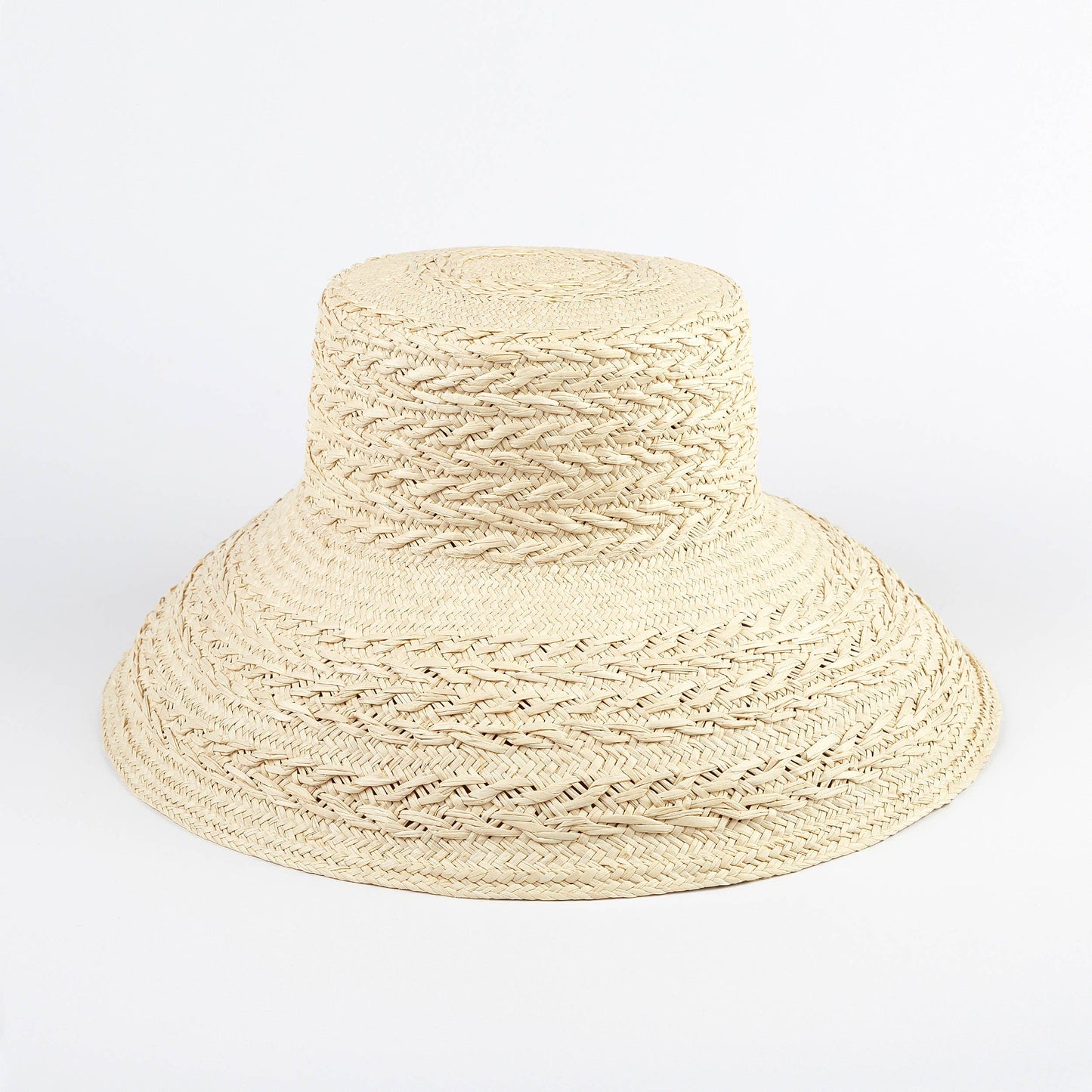 Rope Straw Bucket Hat - Limited Edition Summer Panama Hat: Small