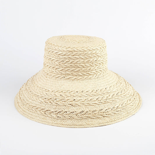 Rope Straw Bucket Hat - Limited Edition Summer Panama Hat: Small