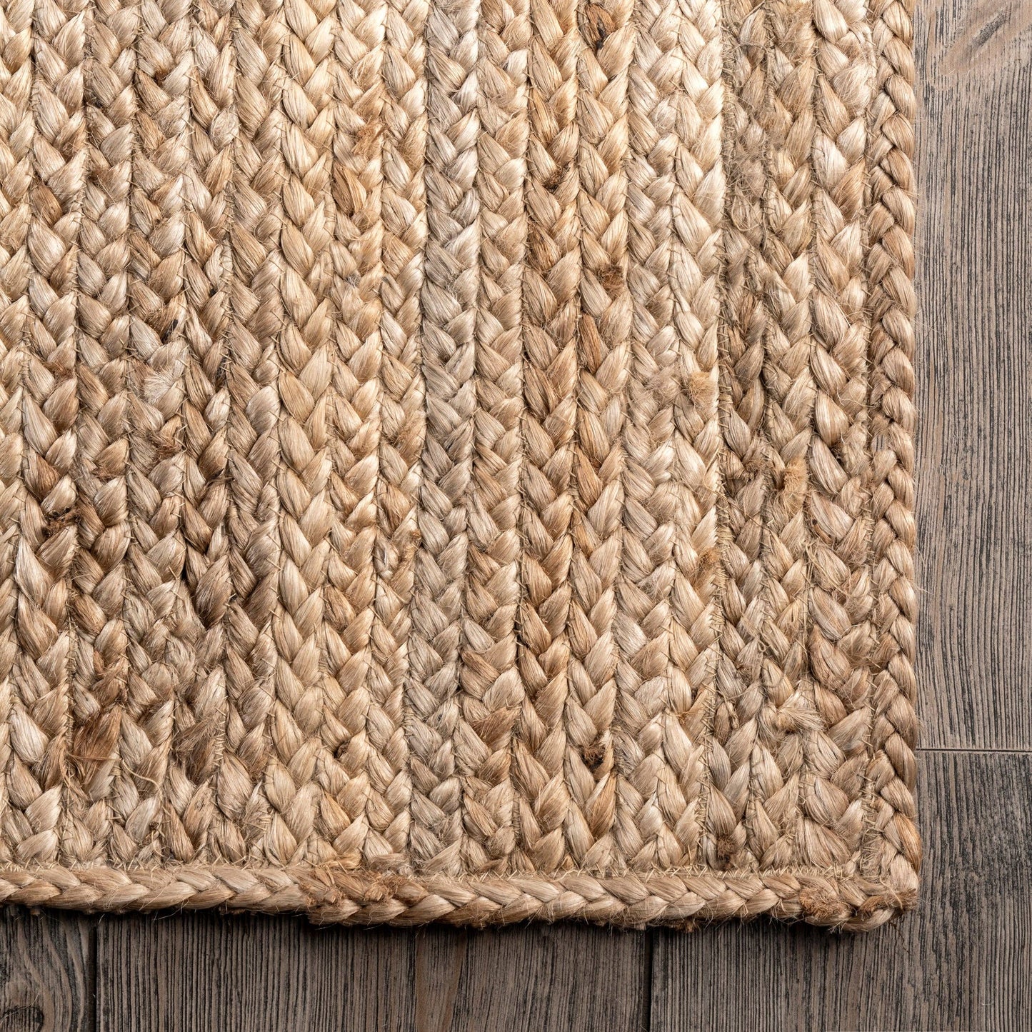 Rigo Hand Woven Farmhouse Jute Area Rug: Natural / Rectangle / 9' X 12'