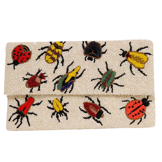 Insect Beaded Purse