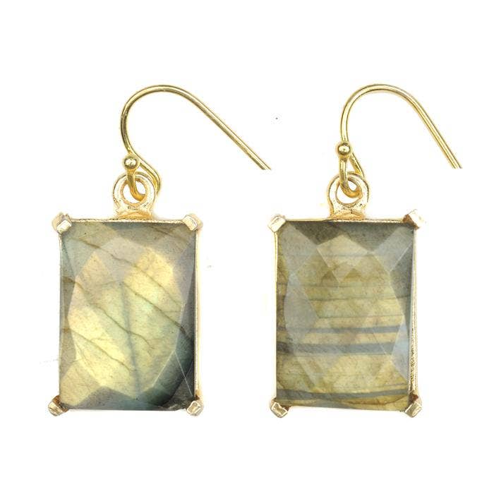 Pandora Earring - (11 Gemstone Options): Peridot Quartz