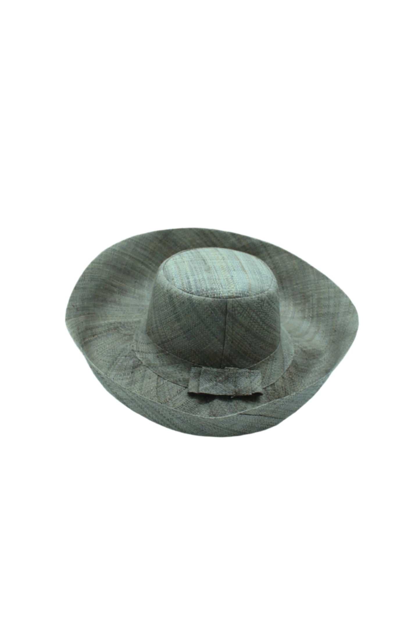 Monica 5" & 7" Wide Brim Solid Color Packable Straw Sun Hats: Tobacco / 5 Inch