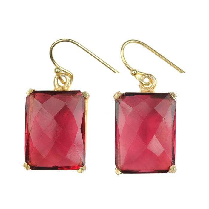 Pandora Earring - (11 Gemstone Options): Peridot Quartz