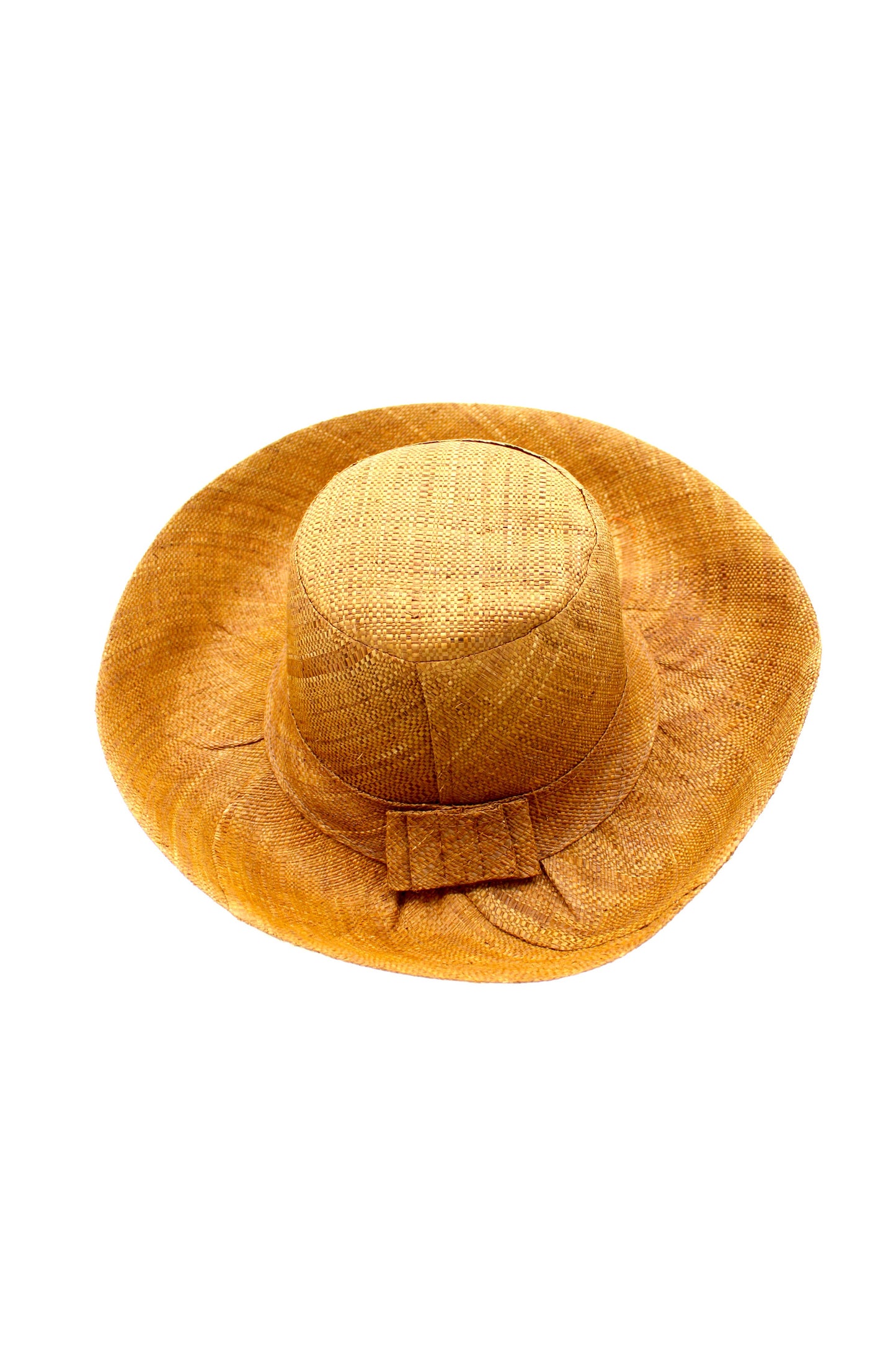 Monica 5" & 7" Wide Brim Solid Color Packable Straw Sun Hats: Natural / 7 Inch