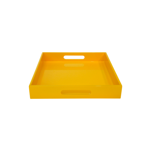 Square Serving Tray - Medium: Yellow
