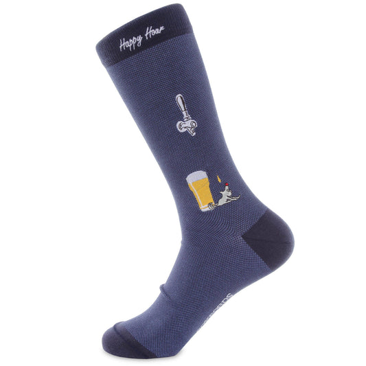 "Happy Hour" - Beer Themed Fine Men's Socks