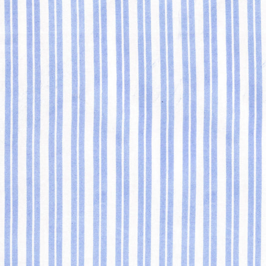 Kensington Stripe-Blue Long Sleeve Pajamas: S