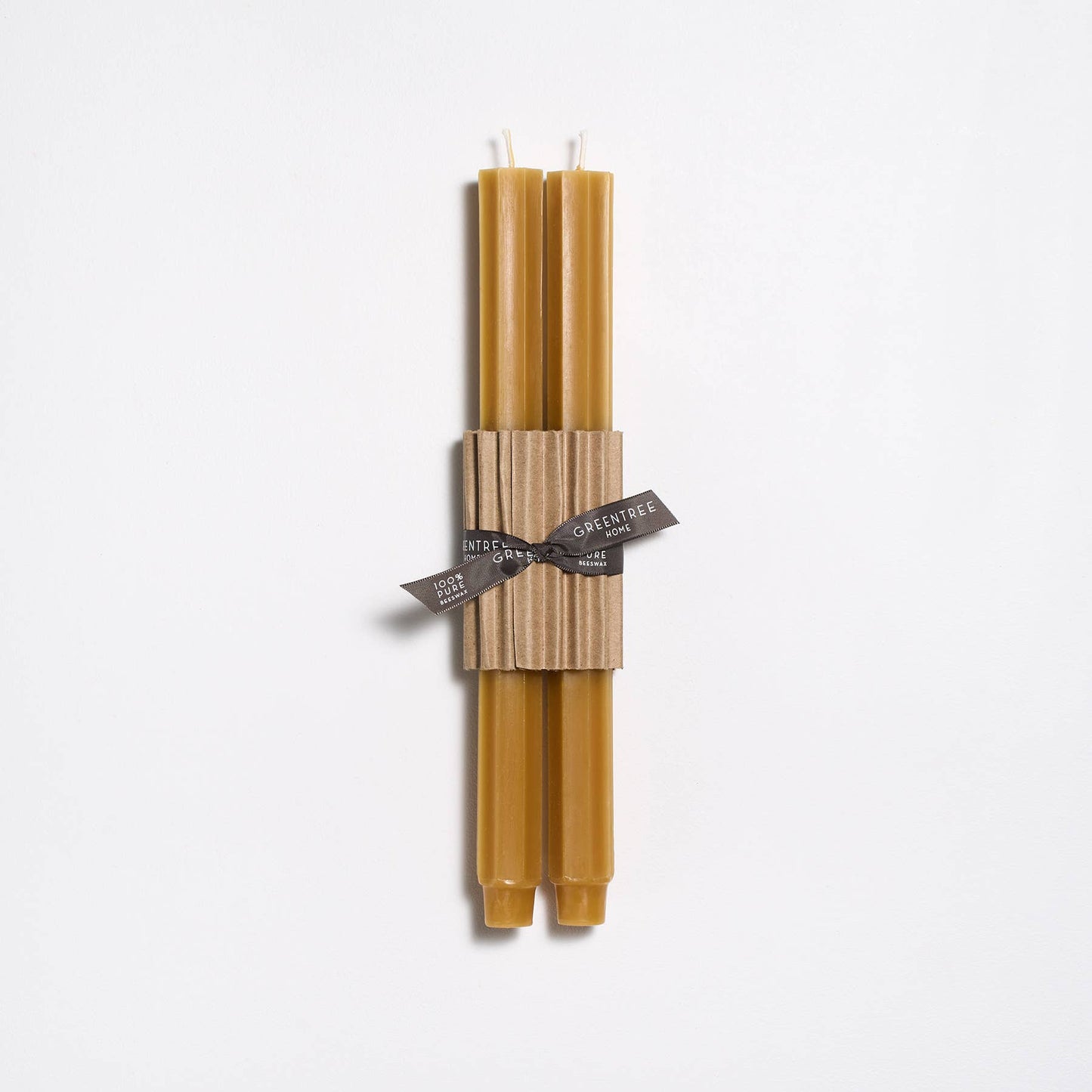 12" Fluted Church Tapers: Cream