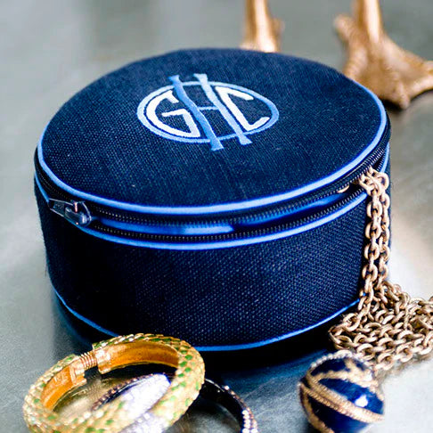 Walker Valentine 6-inch Round Jewelry Case, Custom