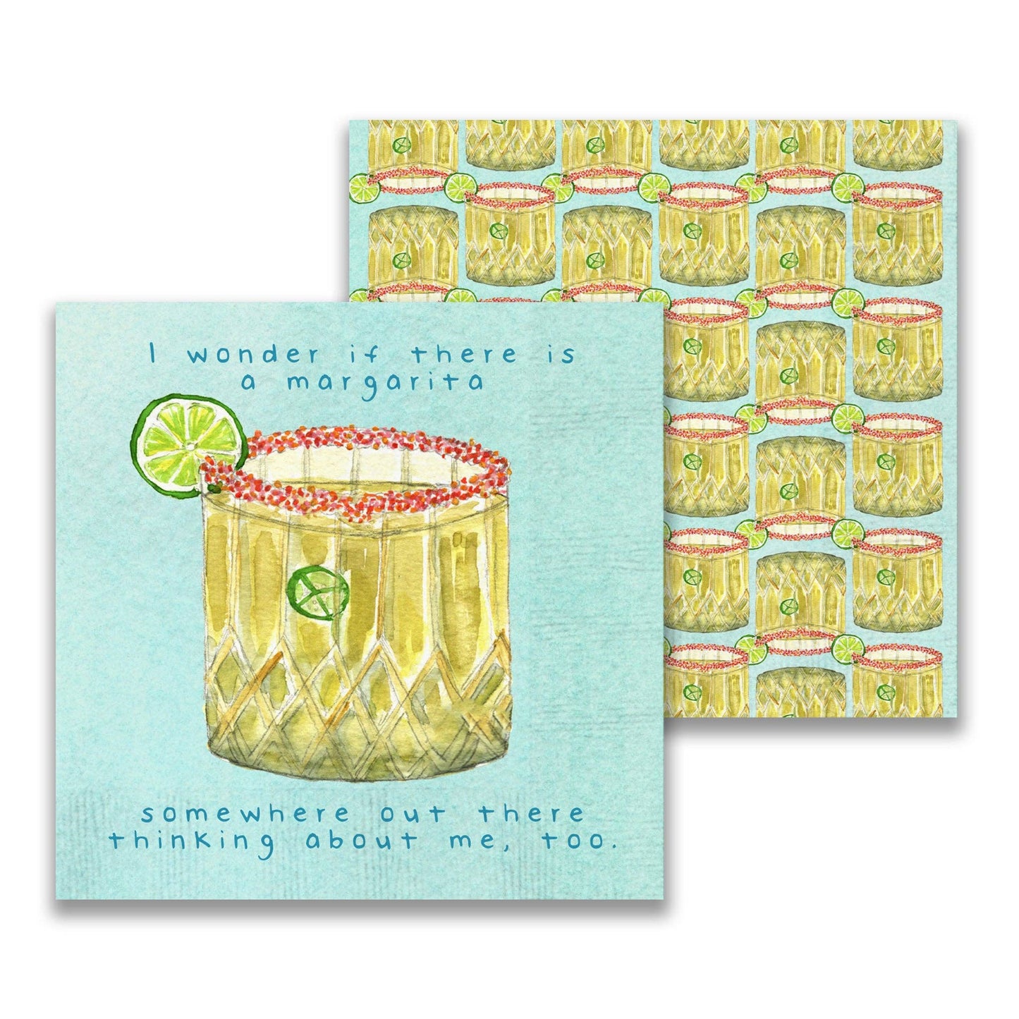 Margarita Somewhere Cocktail Napkin