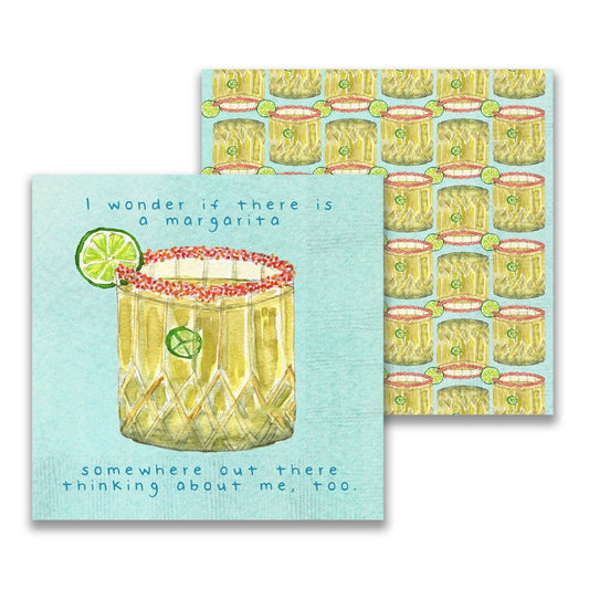 Margarita Somewhere Cocktail Napkin