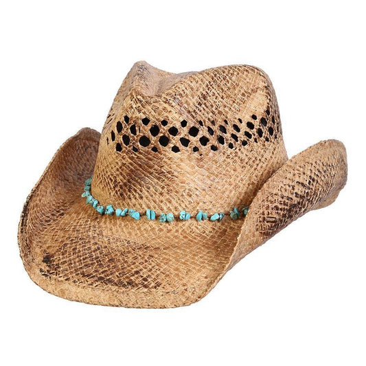 Durango Western Raffia Hat : Coffee / One Size