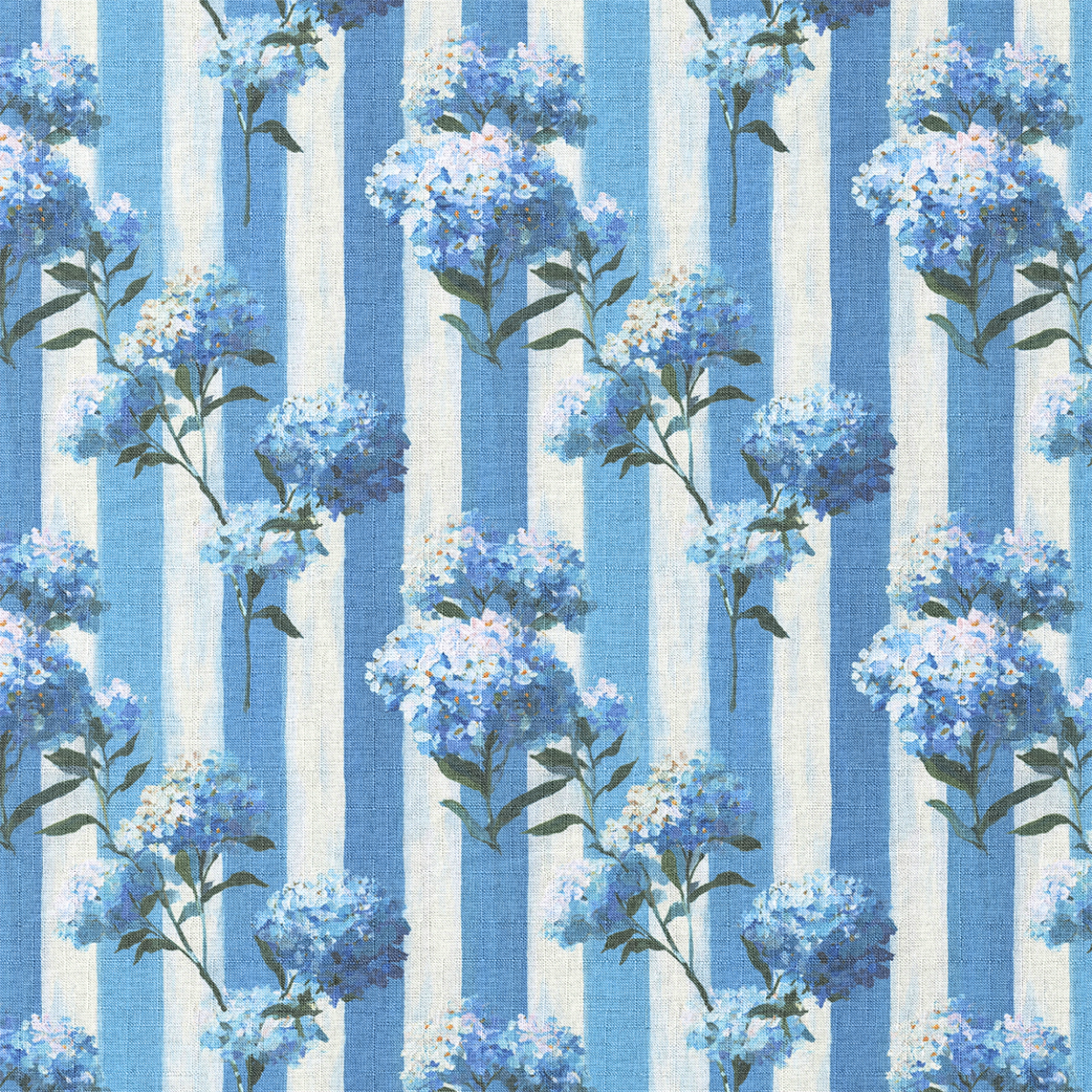 Hydrangea Stripe Short Sleeved Pajama Set | PJs  : L
