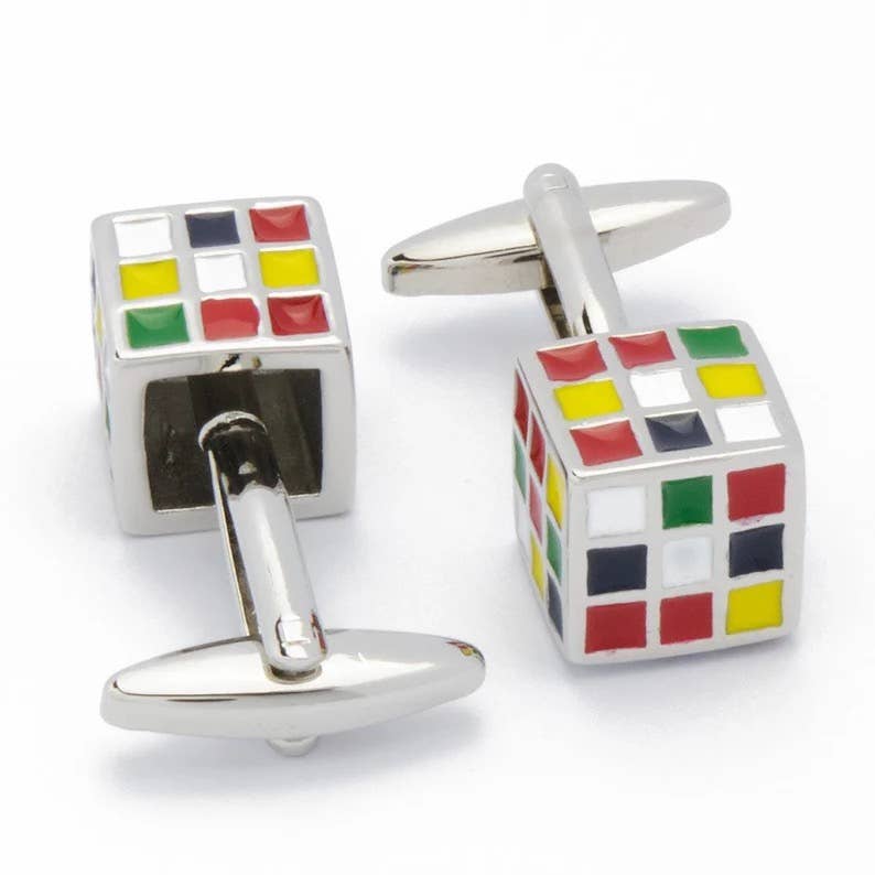 Rubik's Cube Cufflink