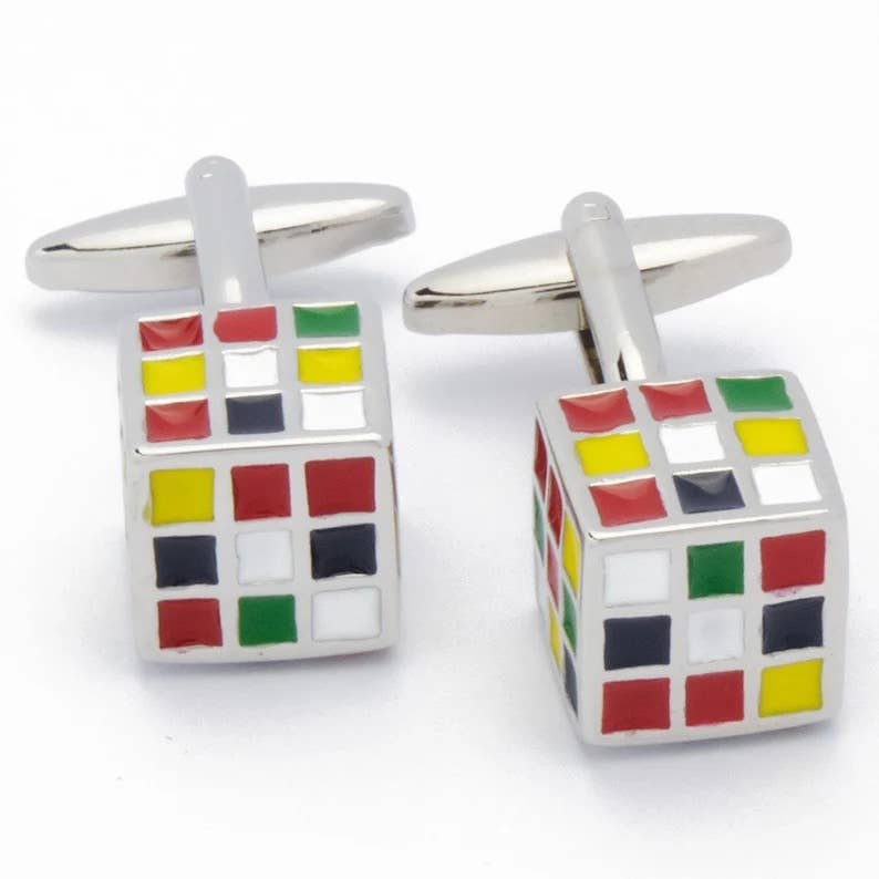 Rubik's Cube Cufflink