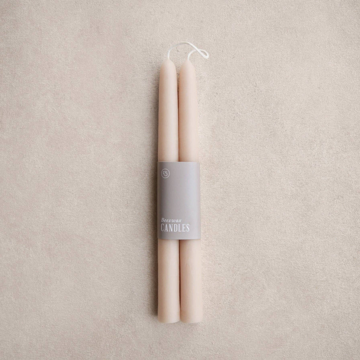 9" Heirloom Beeswax Taper Candles: Rosewater