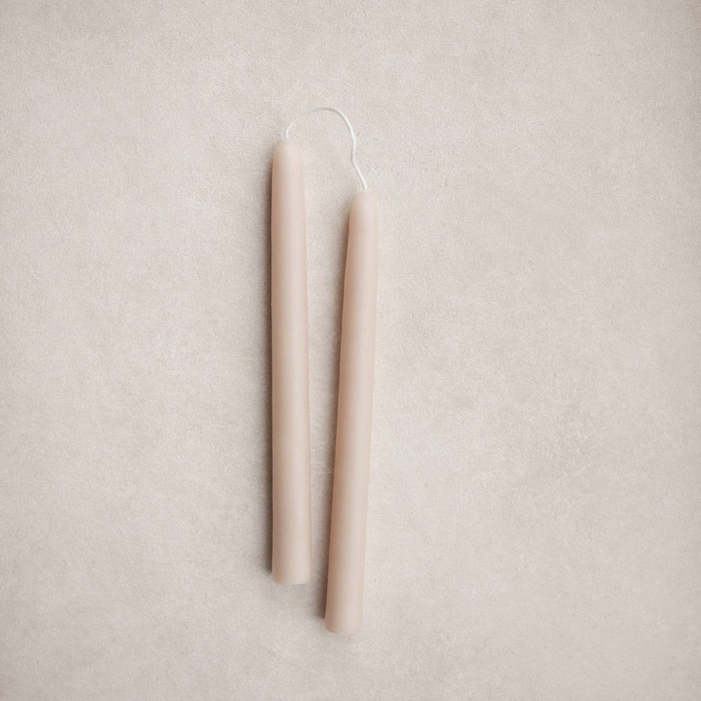 9" Heirloom Beeswax Taper Candles: Ochre