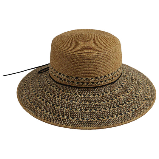 Paper Braid 4" Patterned Brim Hat