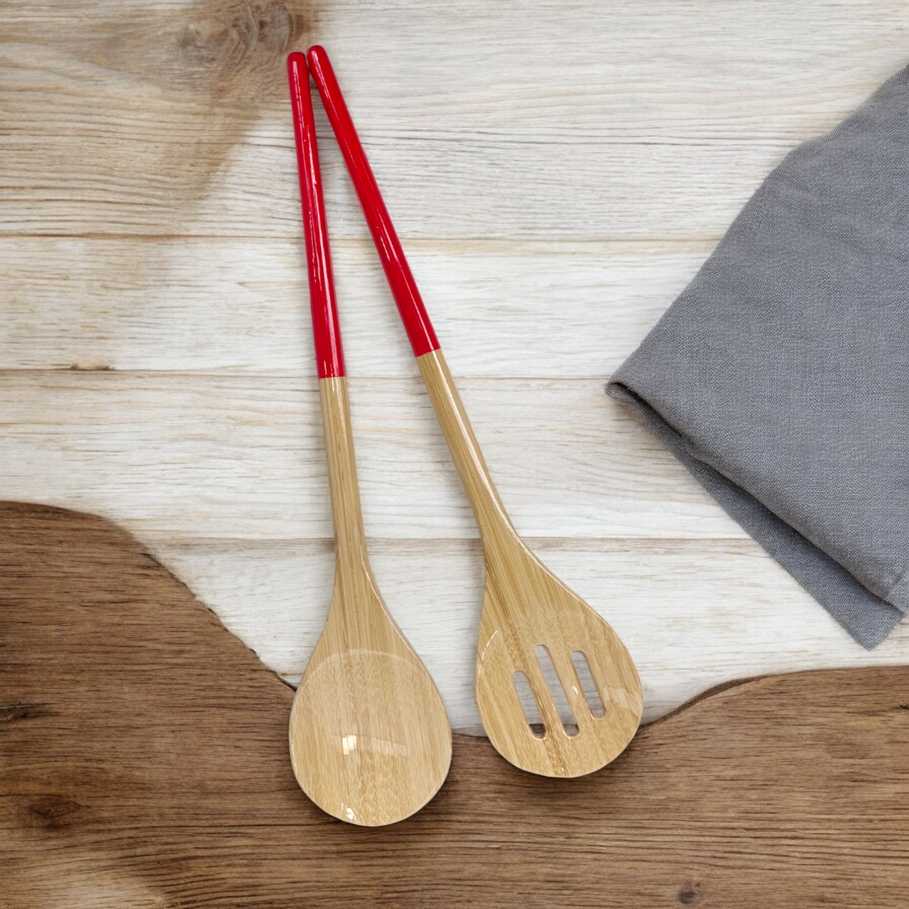 Refined Bamboo Server Set: White