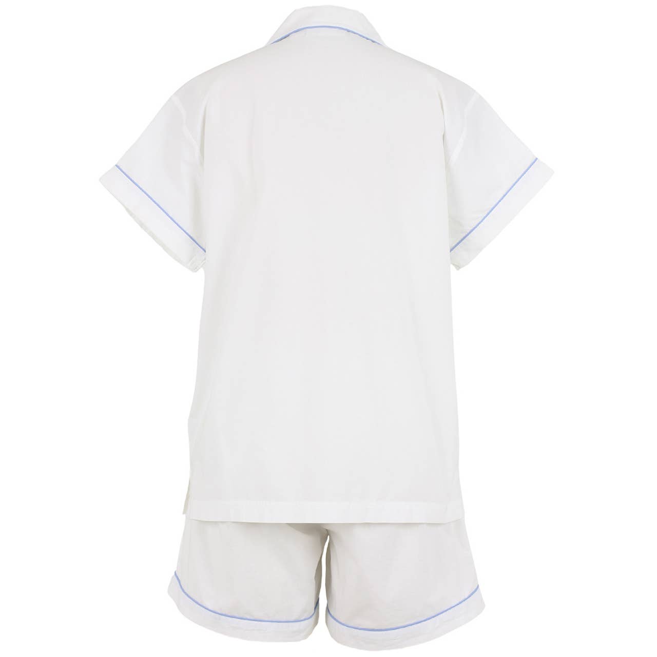 Logan Periwinkle Short Sleeve Shorty Pajamas: S