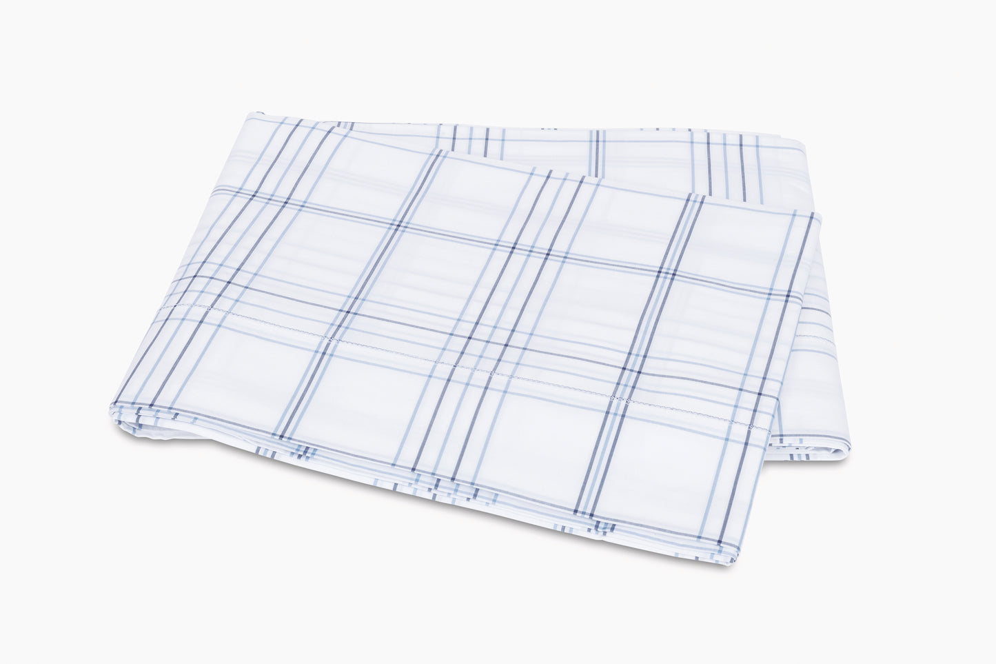 Matouk August Plaid Flat Sheet