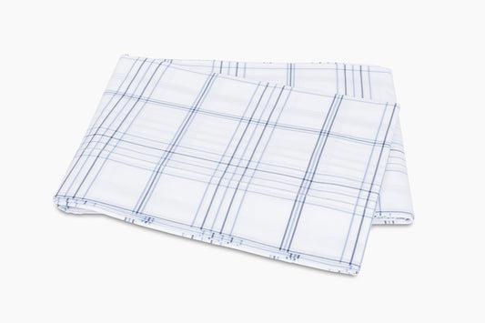 Matouk August Plaid Flat Sheet