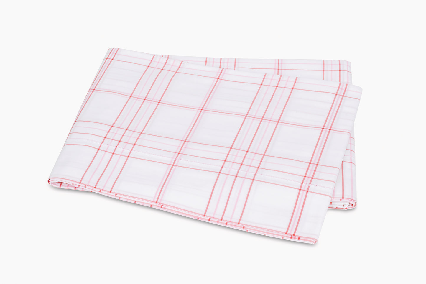 Matouk August Plaid Flat Sheet