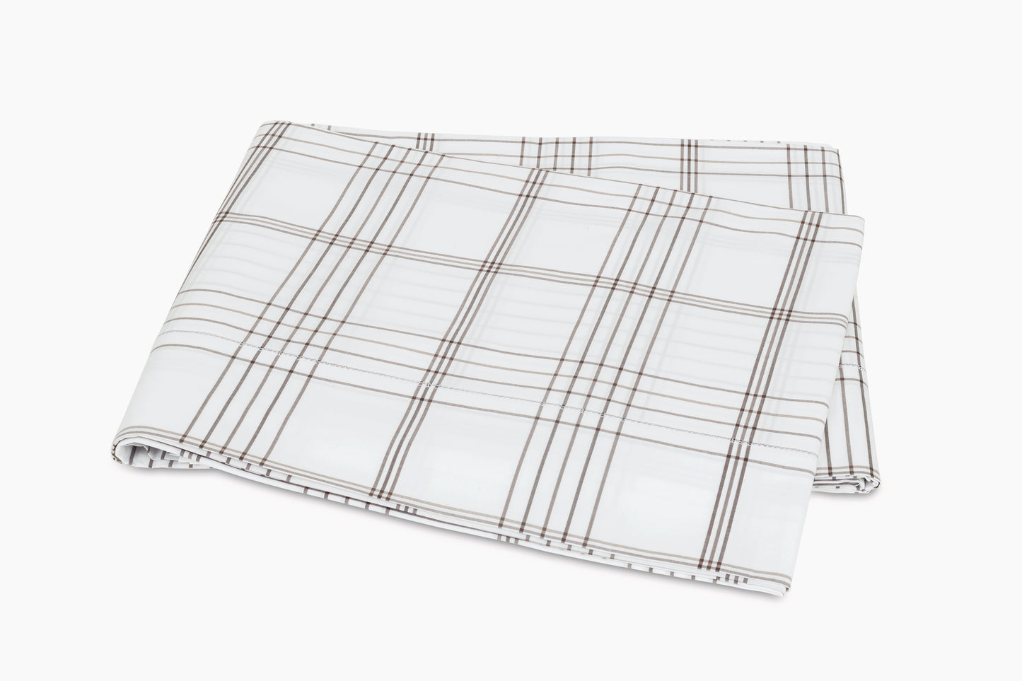 Matouk August Plaid Flat Sheet