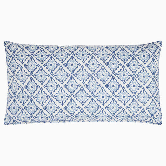 John Robshaw Anju Light Indigo Bolster