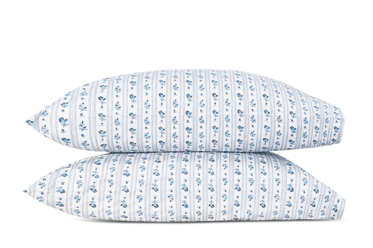 Matouk Cabanon Stripe Pillowcases  Blue