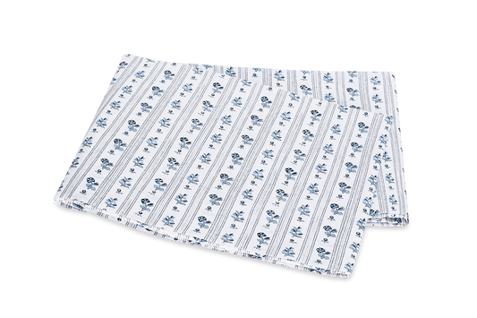 Matouk Cabanon Stripe Flat Sheet - Blue