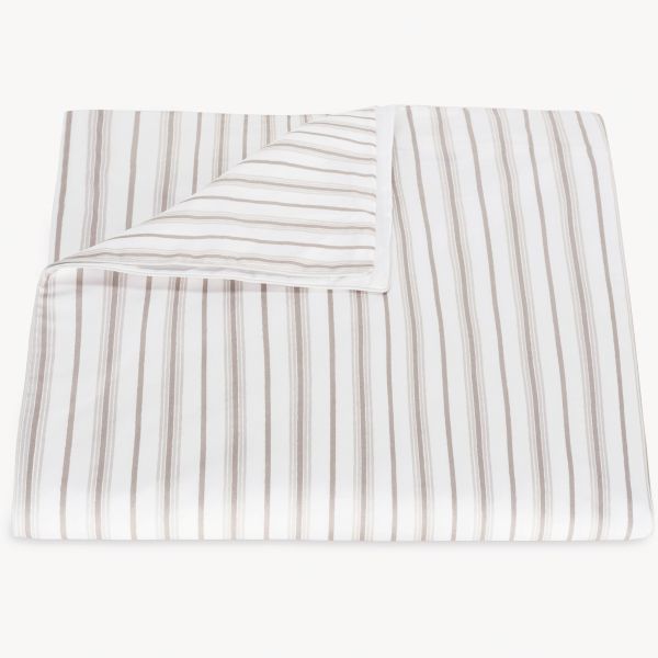 Matouk Calypso Duvet Cover in Pebble
