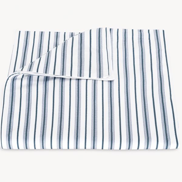 Matouk Calypso Duvet Cover in Prussian Blue