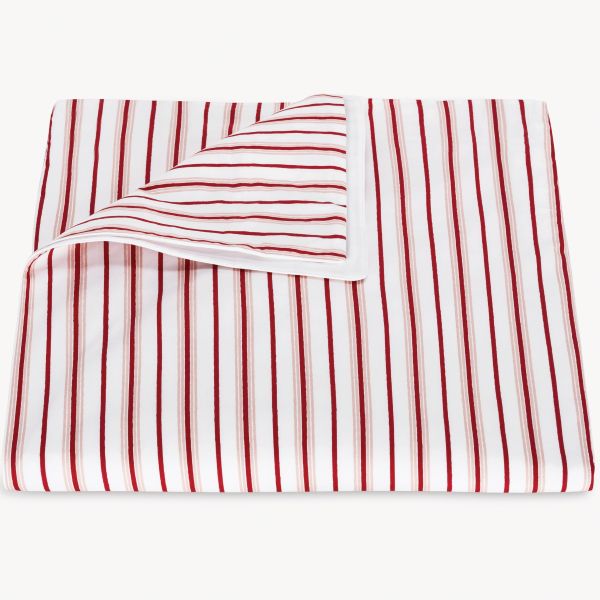 Matouk Calypso Duvet Cover in Redberry