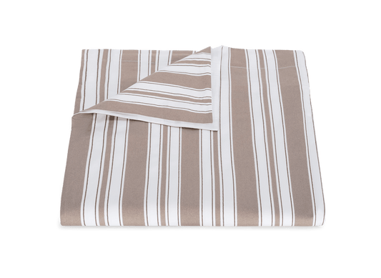 Matouk Elio Duvet Cover in Mocha