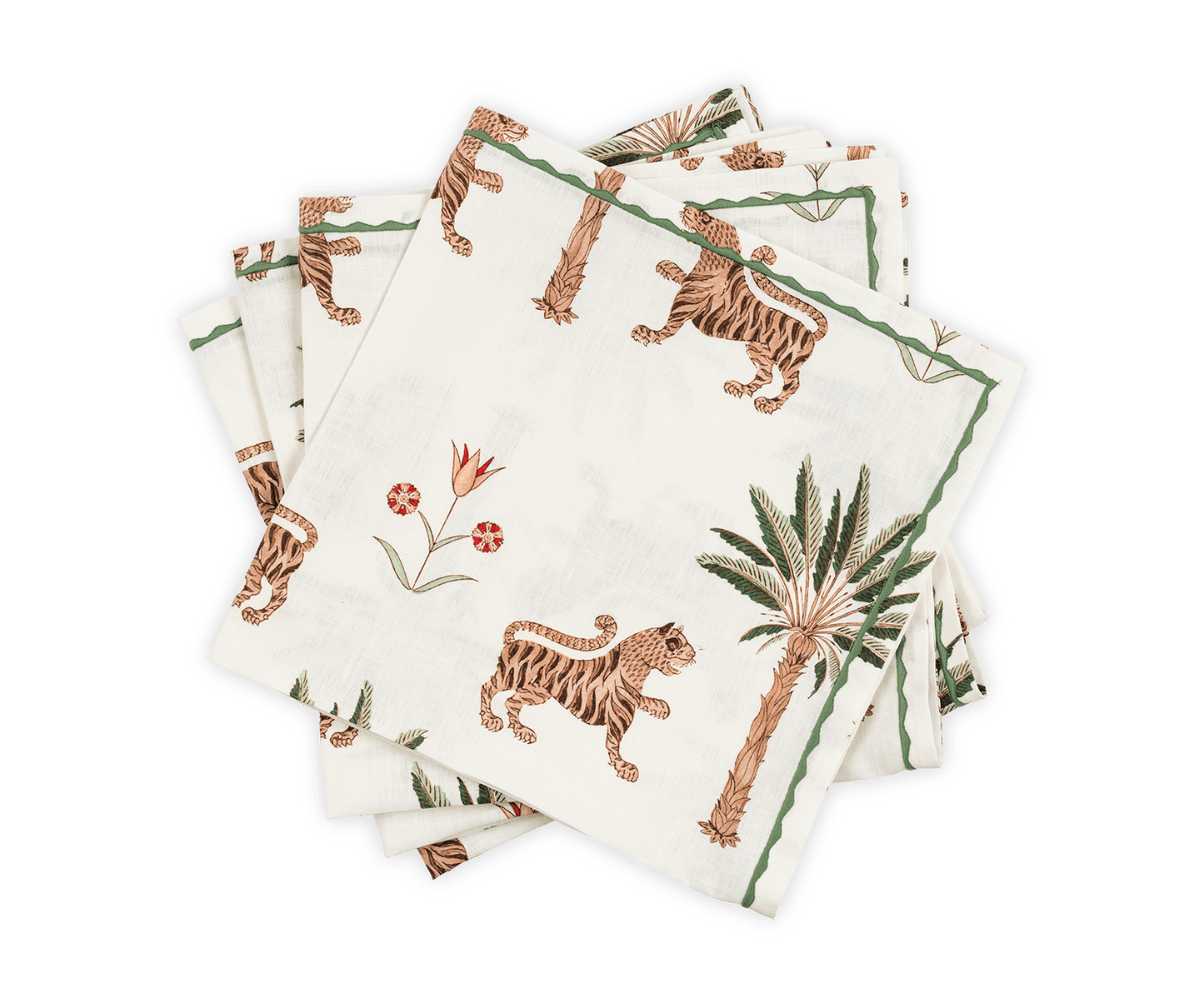 Tiger Palm Napkin - set of 4
