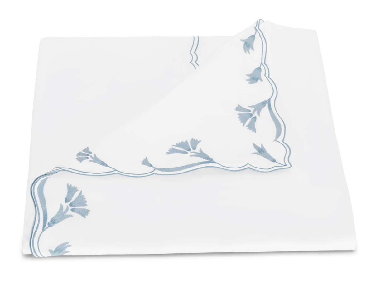 Matouk Marcella Duvet Cover in Hazy Blue - King