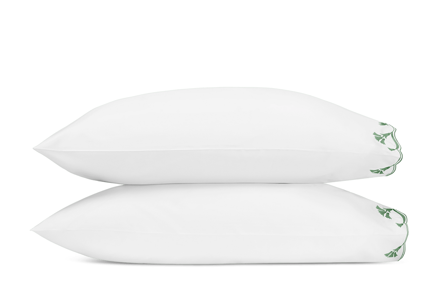Matouk Marcella Pillowcase - Pair in Clover - King