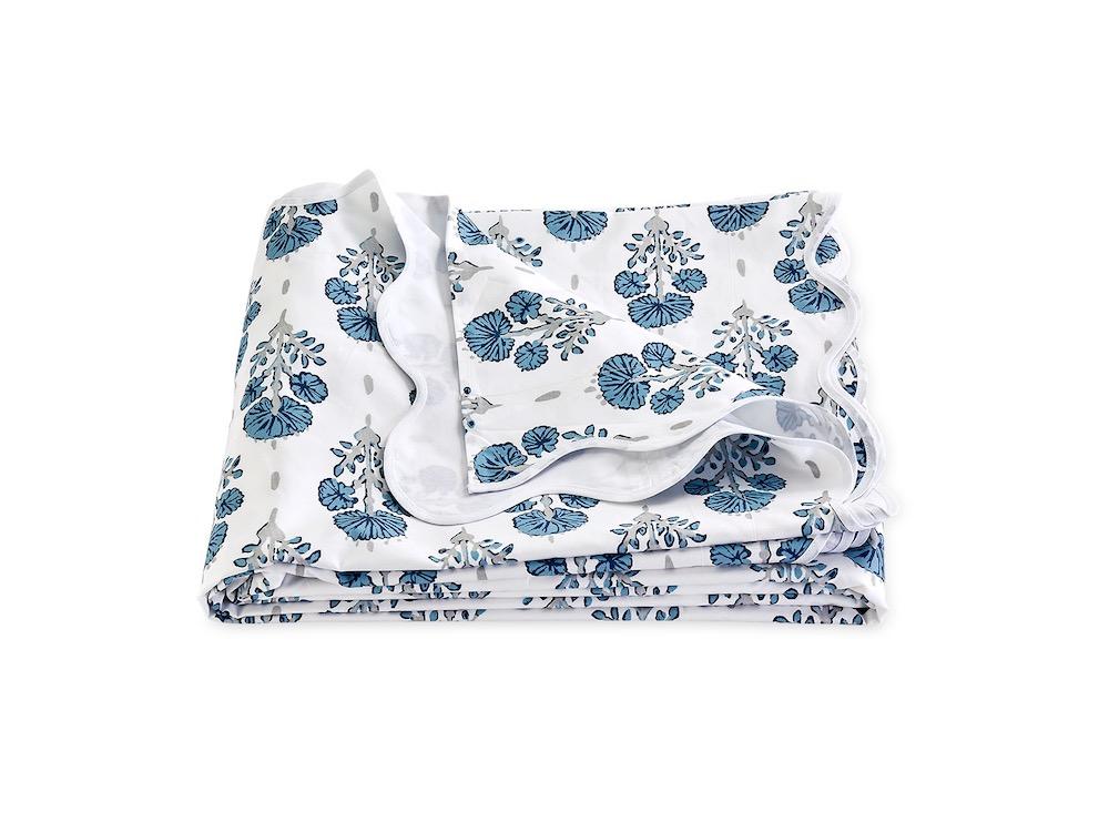 Matouk Joplin Duvet Cover in Mineral Blue - King