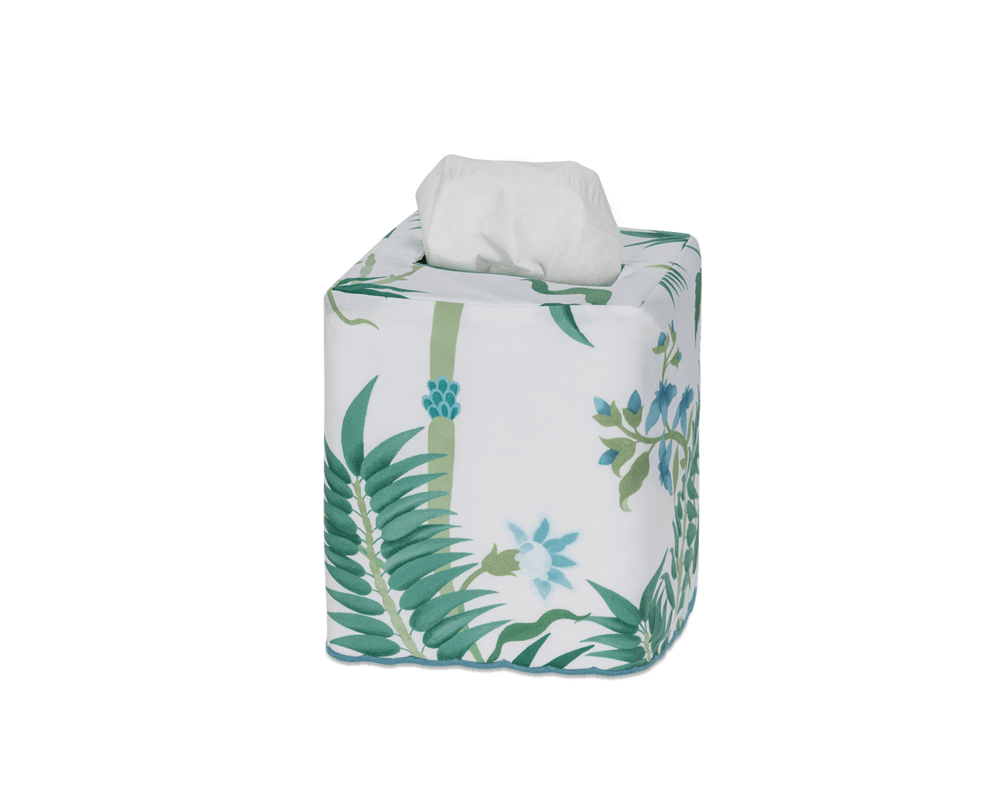 Palmrya Tissue Box Cover Emerald